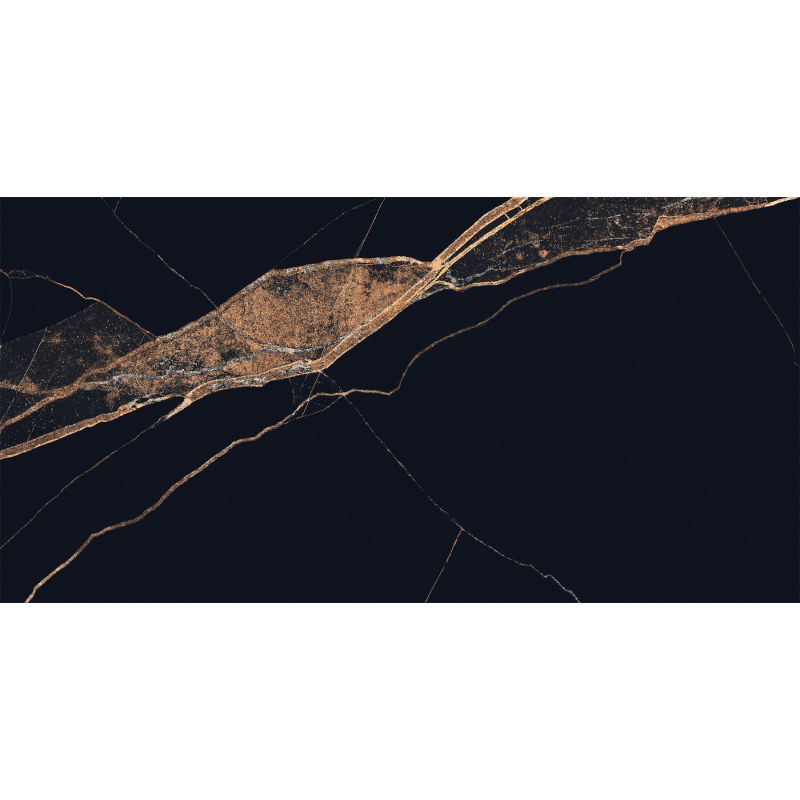 Mexen Fossil Черен грес, глазура рект. G1, плочка за под и стена 120 x 60 см, висок