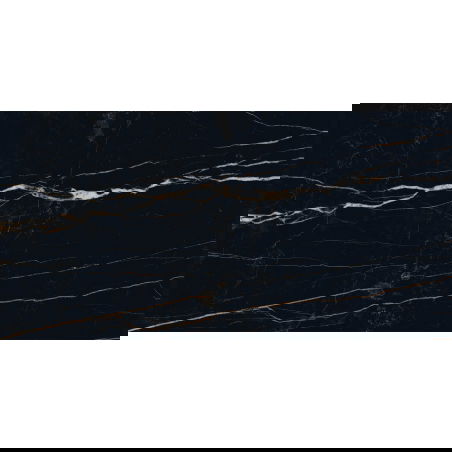 Mexen Flamingo Black черен полиран ректифициран гранитогрес G1, плочка 120 x 60 см, висок гланц - TL215-120-060-00