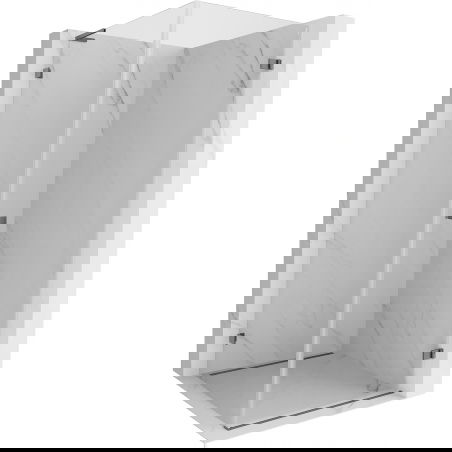 Mexen Lunar-B L душ кабина пантираща дясна 80 x 80 см, прозрачна, gun metal - 832L-080-080-95-00-P
