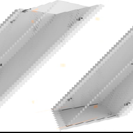 Mexen Lunar-B L душ кабина, отделно стояща, дясна, 100 x 100 см, прозрачно, розово злато - 832L-100-100-60-00-P