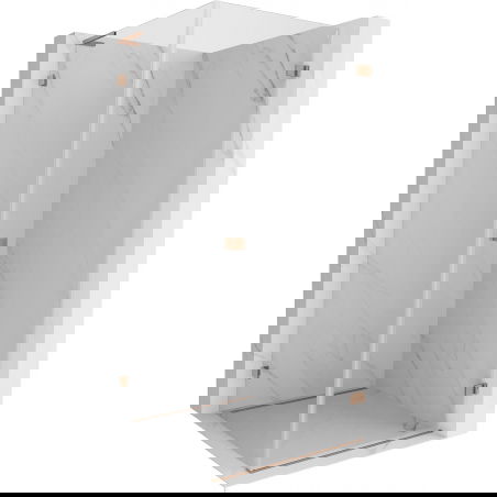 Mexen Lunar-B L кабина за душ врата дясна 70 x 70 см, прозрачна, матова мед - 832L-070-070-65-00-P