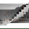 Mexen Kioto+ стена за душ с рафт Walk-in 90 x 200 cm, бял модел, розово злато - 800-090-121-60-85