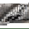 Mexen Lunar-B L кабина за душ десен шарнир 90 x 90 см, прозрачен, черен - 832L-090-090-70-00-P