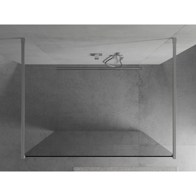 Mexen Kioto свободно стояща душ стена 140 x 200 см, прозрачна 8 мм, хром