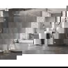 Mexen Lunar стена за душ Walk-in лява 140 x 200 cm, прозрачна 8 mm, бяла - 830-140-000-20-00-L