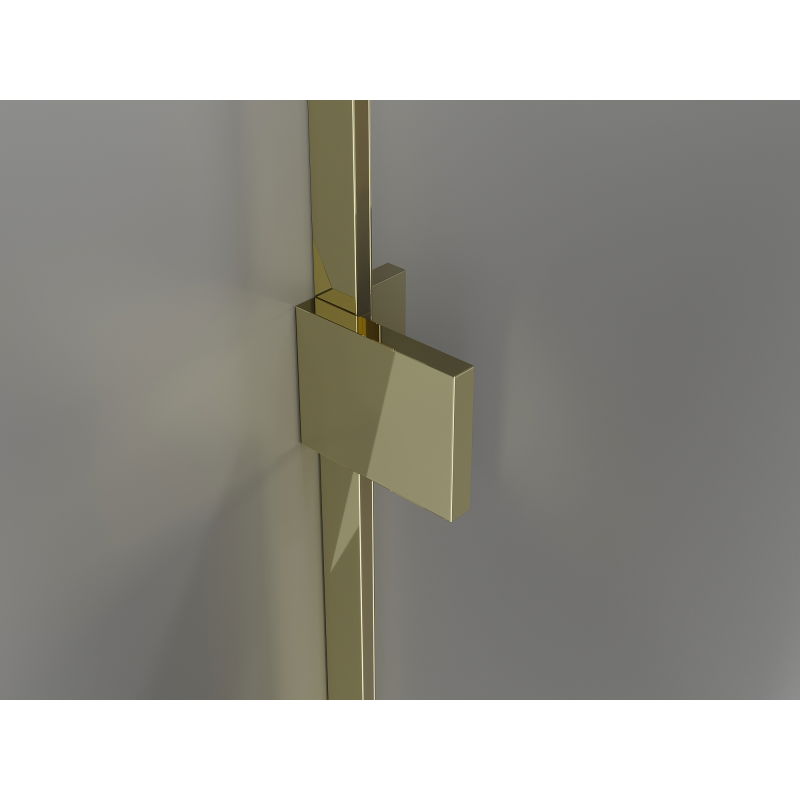 Mexen Lunar душ кабина Walk-in лява 160 x 200 cm, прозрачна 8 mm, златна - 830-160-000-50-00-L