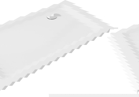 Mexen Flat квадратен душов поддон слим 70 x 70 см, бял, хромиран сифон - 40107070