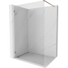 Mexen Lunar душ стена Walk-in лява 130 x 200 см, прозрачна 8 мм, розово злато