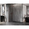 Mexen Lunar душ стена Walk-in лява 130 x 200 см, прозрачна 8 мм, розово злато