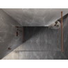 Mexen Lunar душ стена Walk-in лява 130 x 200 см, прозрачна 8 мм, розово злато