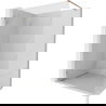 Mexen Lunar стена за душ Walk-in лява 70 x 200 cm, прозрачна 8 mm, четкана мед - 830-070-000-65-00-L