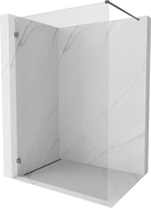 Mexen Lunar стена за душ Walk-in лява 150 x 200 см, прозрачен 8 мм, четка в сиво - 830-150-000-66-00-L