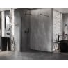 Mexen Lunar душ преграда Walk-in лява 110 x 200 cm, прозрачна 8 mm, черна - 830-110-000-70-00-L