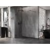 Mexen Lunar душ преграда Walk-in лява 110 x 200 cm, прозрачна 8 mm, черна - 830-110-000-70-00-L