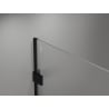 Mexen Lunar душ преграда Walk-in лява 110 x 200 cm, прозрачна 8 mm, черна - 830-110-000-70-00-L