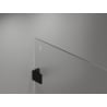 Mexen Lunar душ преграда Walk-in лява 110 x 200 cm, прозрачна 8 mm, черна - 830-110-000-70-00-L