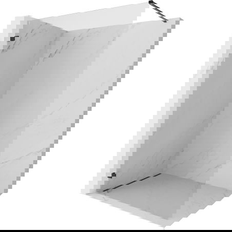 Mexen Lunar душ стена Walk-in лява 120 x 200 cm, прозрачна 8 mm, черна - 830-120-000-70-00-L