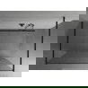 Mexen Kioto свободно стояща душ кабина 150 x 200 cm, прозрачна 8 mm, черна - 800-150-002-70-00