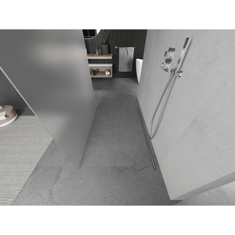 Mexen Kioto свободно стояща душ кабина 120 x 200 cm, матирано 8 mm, хром - 800-120-002-01-30