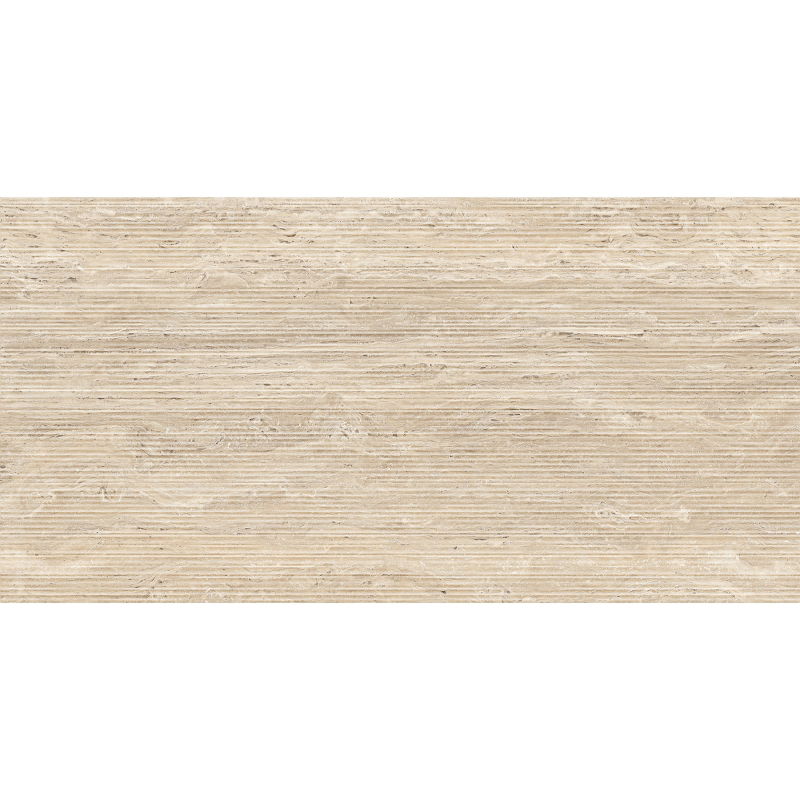 Mexen Neo Travertino Liner Natural полиран порцелан ректифицирана G1, плочка за под и стена 120 x 60 cm, мат - TL302-120-060-05