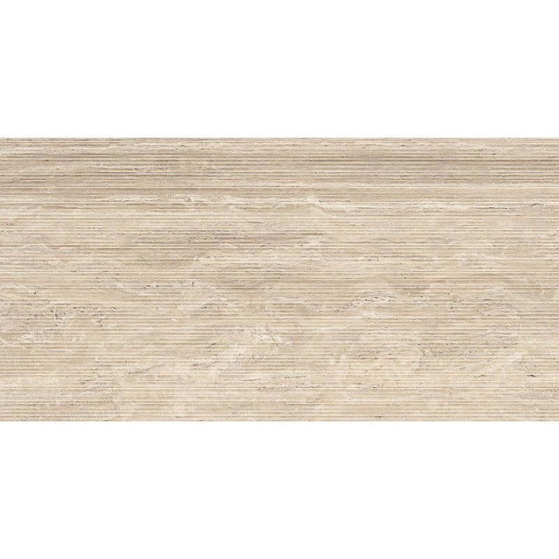 Mexen Neo Travertino Liner Natural полиран порцелан ректифицирана G1, плочка за под и стена 120 x 60 cm, мат - TL302-120-060-05