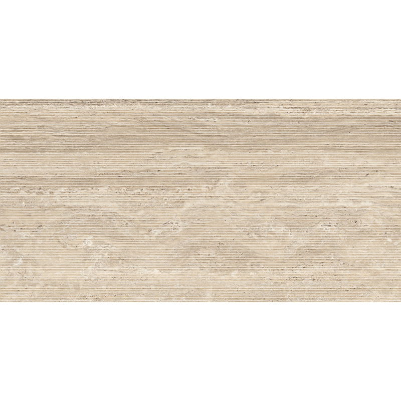 Mexen Neo Travertino Liner Natural полиран порцелан ректифицирана G1, плочка за под и стена 120 x 60 cm, мат - TL302-120-060-05