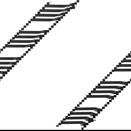 Mexen Loop ъглов радиатор за баня 1600 x 375 мм, 837 W, черен - W129-1600-350-00-70