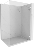Mexen Lunar преградна стена за душ Walk-in дясна 70 x 200 см, прозрачна 8 мм, бяла - 830-070-000-20-00-P