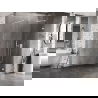Mexen Lunar душ преграда Walk-in дясна 130 x 200 см, прозрачна 8 мм, бяла - 830-130-000-20-00-P