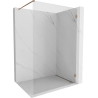 Mexen Lunar душ стена Walk-in дясна 60 x 200 cm, прозрачно 8 mm, розово злато
