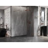 Mexen Lunar душ стена Walk-in дясна 60 x 200 cm, прозрачно 8 mm, розово злато