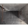 Mexen Lunar стена за душ тип Walk-in дясна 70 x 200 см, прозрачна 8 мм, розово злато - 830-070-000-60-00-P