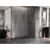 Mexen Lunar душ кабина Walk-in дясна 90 x 200 см, прозрачна 8 мм, розово злато - 830-090-000-60-00-P