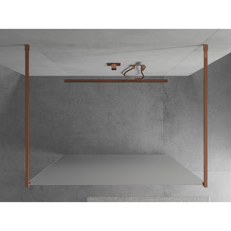 Mexen Kioto самостоятелна душ кабина 120 x 200 cm, матирана 8 mm, розово злато