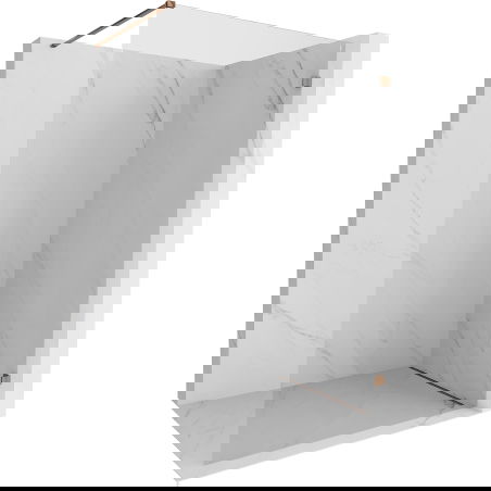 Mexen Lunar душ стена Walk-in дясна 140 x 200 cm, прозрачно 8 mm, розово злато - 830-140-000-60-00-P