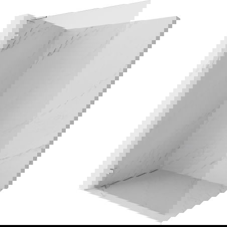 Mexen Lunar L стена за душ кабина Walk-in лява 90 x 200 cm, прозрачна 8 mm, хром - 830L-090-000-01-00-L