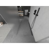 Mexen Kioto самостоятелна душ стена 120 x 200 см, матирано 8 мм, черно - 800-120-002-70-30