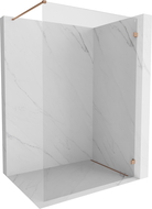 Mexen Lunar душ преграда Walk-in дясно 150 x 200 cm, прозрачна 8 mm, четкана мед - 830-150-000-65-00-P