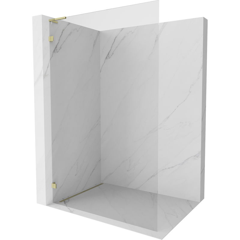 Mexen Lunar L душ преграда Walk-in лява 70 x 200 cm, прозрачна 8 mm, златна - 830L-070-000-50-00-L