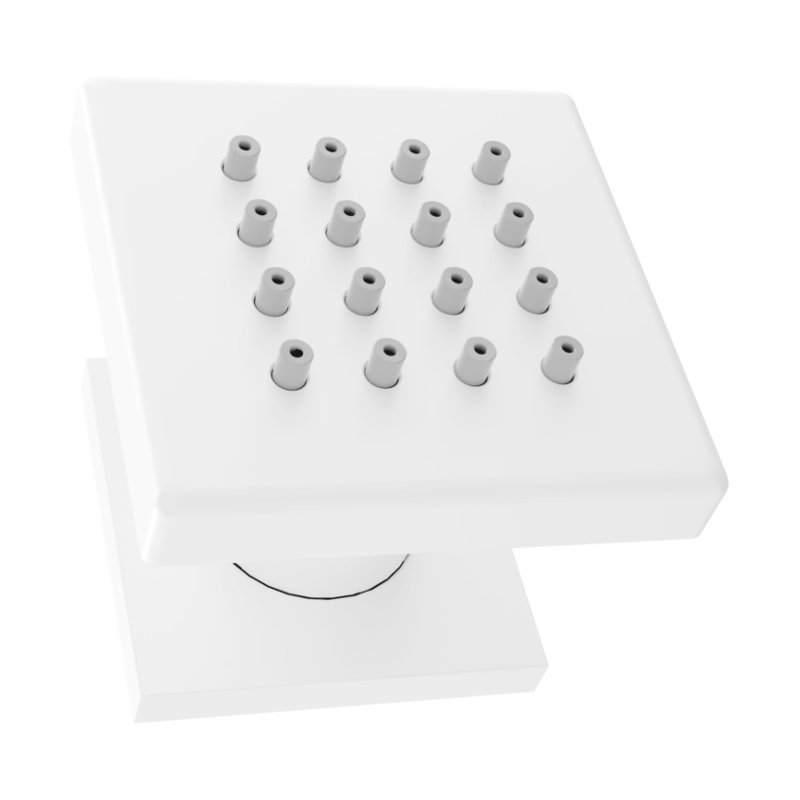 Mexen странична дюза за външно ръмпинг, бяла - 79360-20