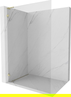Mexen Lunar L Душ кабина стенна Walk-in лява 100 x 200 см, прозрачна 8 мм, златна - 830L-100-000-50-00-L