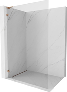 Mexen Lunar L душ стена Walk-in лява 50 x 200 см, прозрачно 8 мм, розово злато - 830L-050-000-60-00-L
