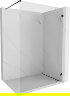Mexen Lunar стиенна система душ Walk-in дясна 120 x 200 см, прозрачно 8 мм, черна - 830-120-000-70-00-P