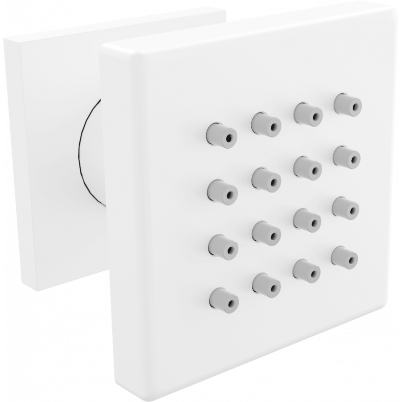 Mexen странична дюза за външно ръмпинг, бяла - 79360-20