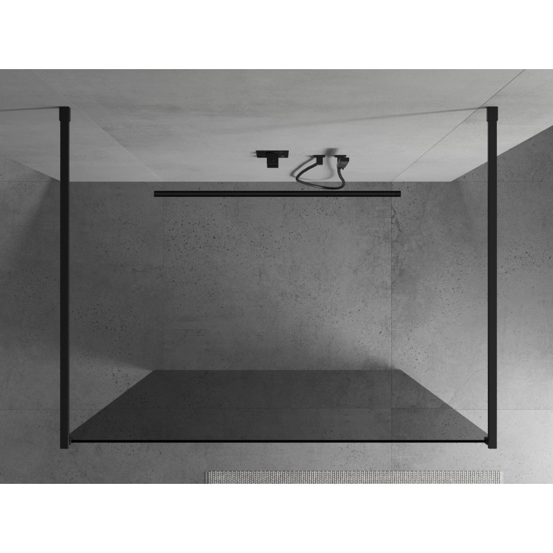 Mexen Kioto свободностояща душ-преграда 110 x 200 cm, графит 8 mm, черна - 800-110-002-70-40