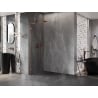 Mexen Lunar L душекран Walk-in ляв 80 x 200 см, прозрачен 8 мм, розово злато - 830L-080-000-60-00-L