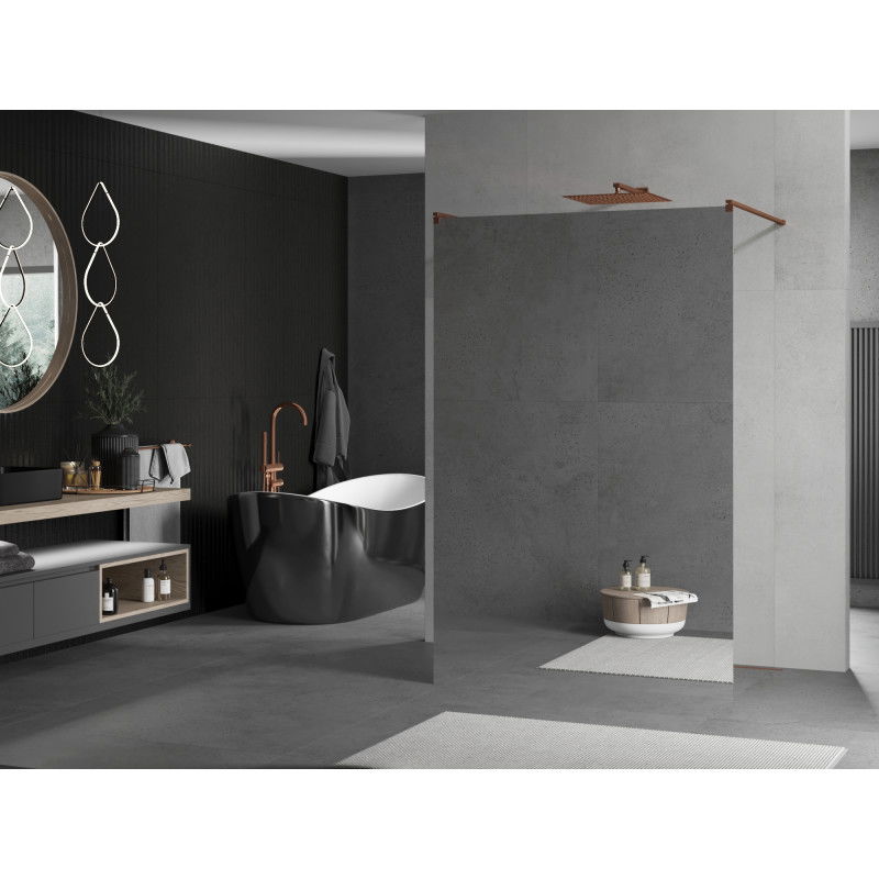 Mexen Kioto свободностояща душ кабина 120 x 200 см, огледало 8 мм, розово злато