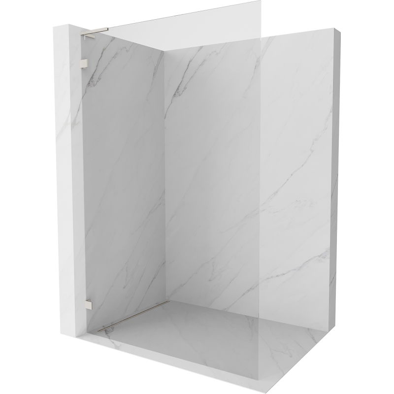 Mexen Lunar L стена за душ тип Walk-in лява 70 x 200 см, прозрачна 8 мм, четкан никел - 830L-070-000-97-00-L