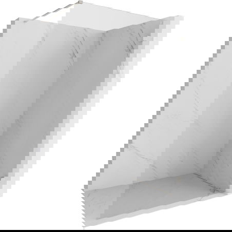 Mexen Lunar душ кабина Walk-in дясна 90 x 200 cm, прозрачно 8 mm, матиран никел - 830-090-000-97-00-P