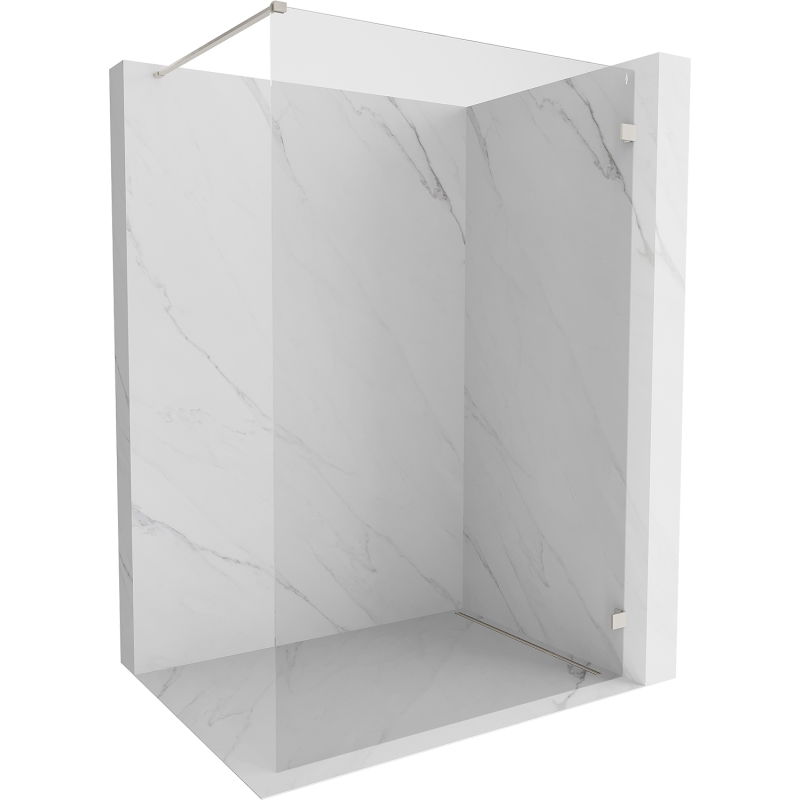 Mexen Lunar душ преграда Walk-in дясна 150 x 200 см, прозрачна 8 мм, четка никел - 830-150-000-97-00-P